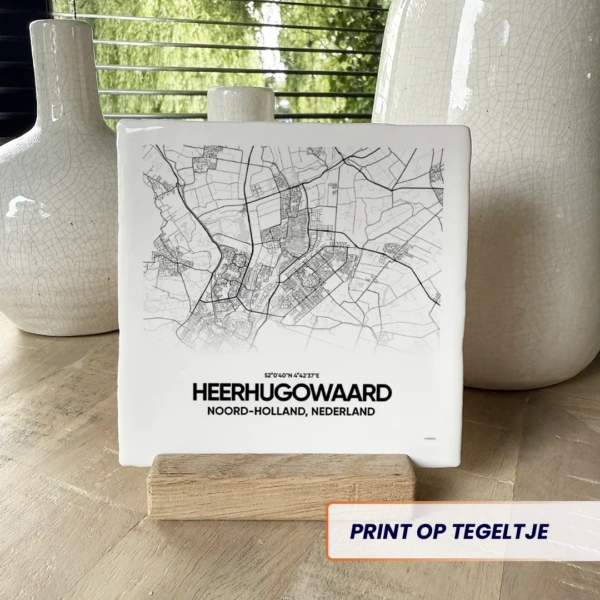 stadskaart Heerhugowaard tegeltje