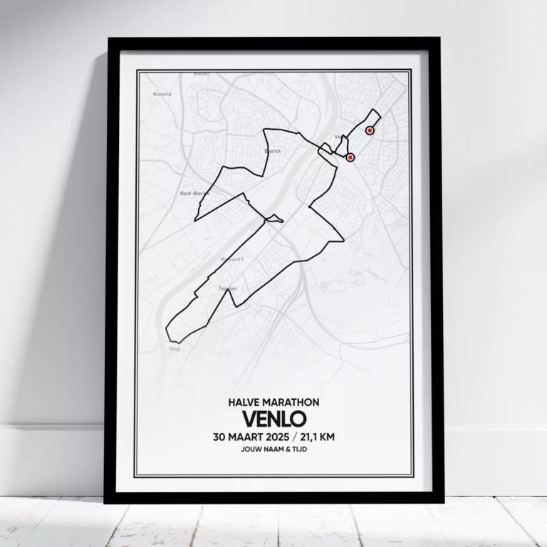 Poster met de Halve Marathon van Venlo (Venloop 2025)