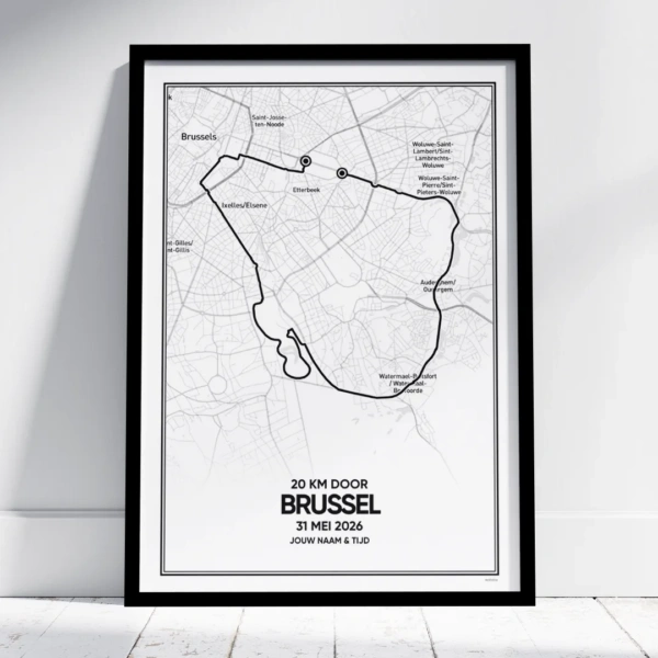 20 km door Brussel 2026 poster
