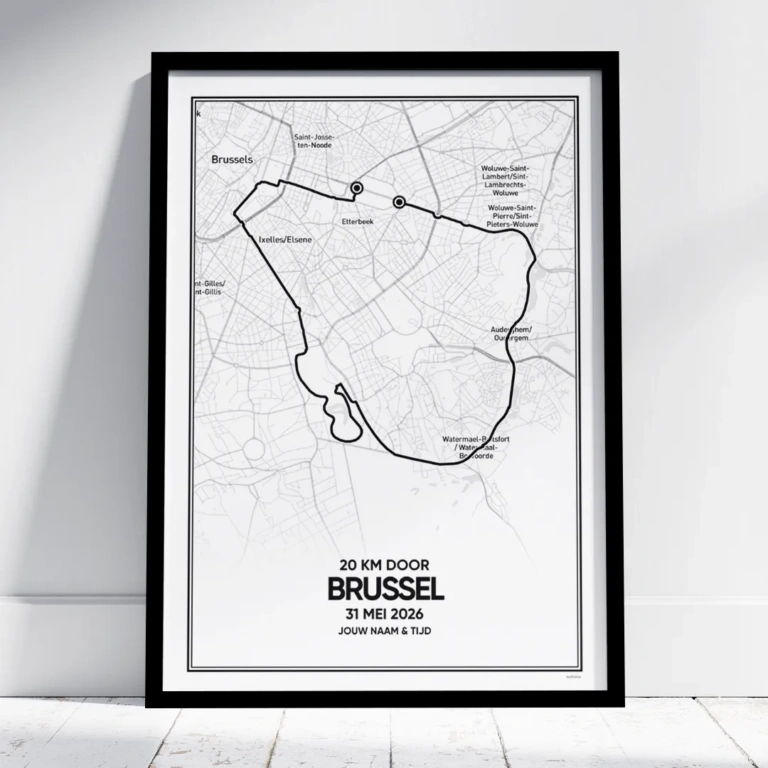 20 km door Brussel 2026 poster