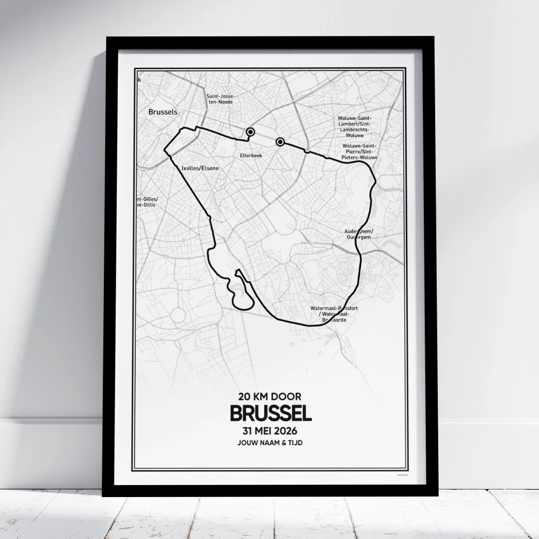 20 km door Brussel 2026 poster