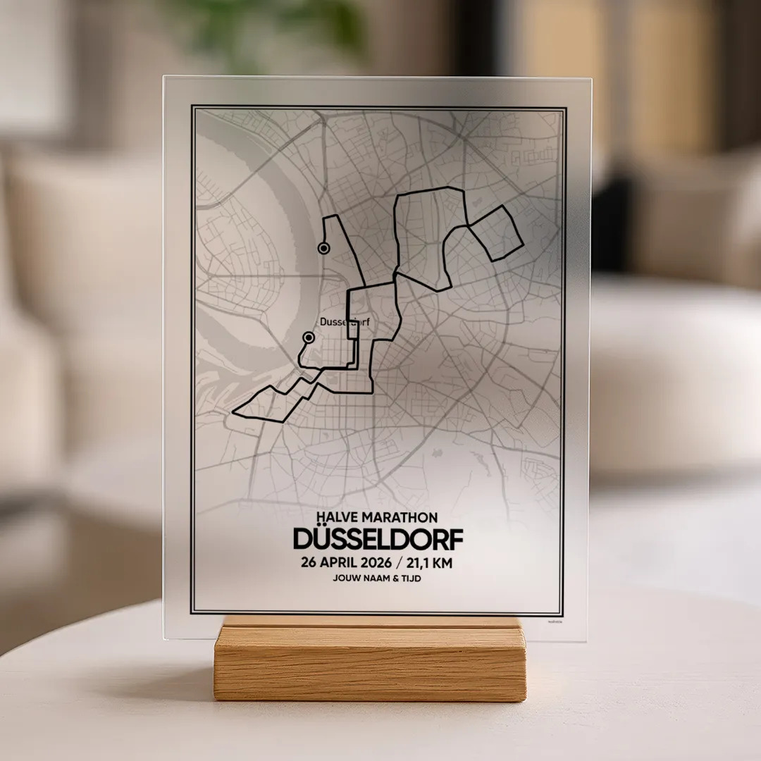 Dusseldorf halve marathon 2026 acrylglas print