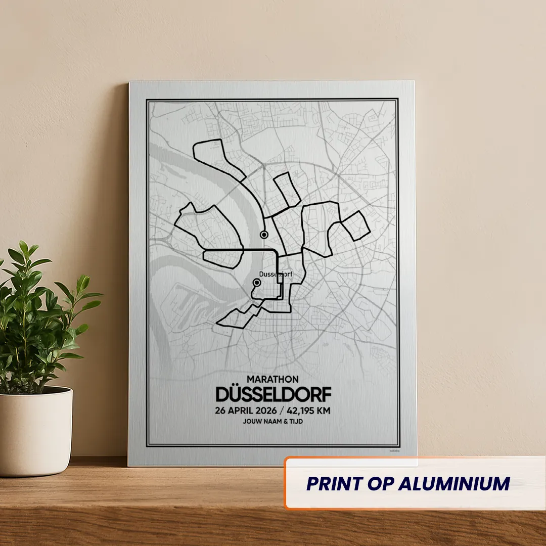 Dusseldorf marathon 2026 aluminium print