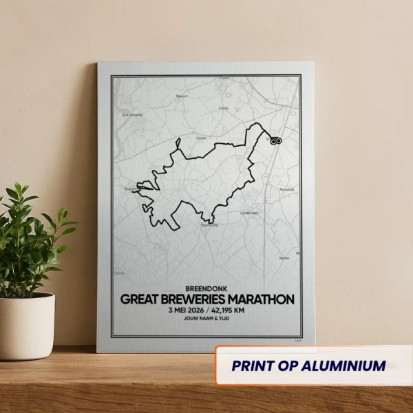 Great Breweries Marathon 2026 aluminium print