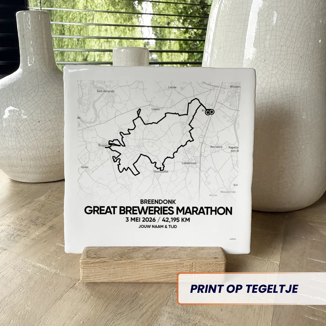 Great Breweries Marathon 2026 tegeltje