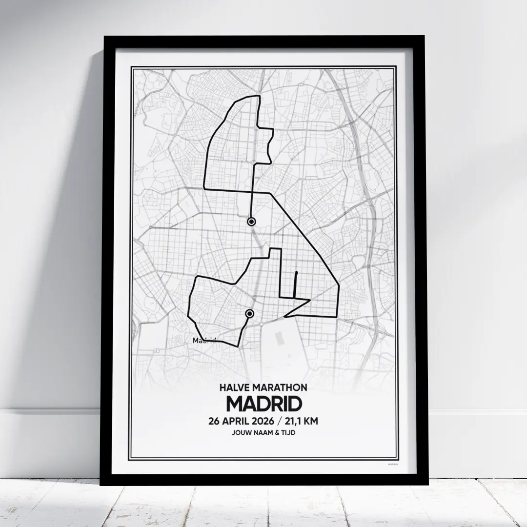 Madrid halve marathon 2026 poster