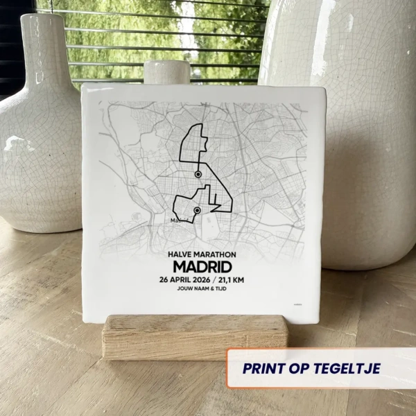 Madrid halve marathon 2026 tegeltje