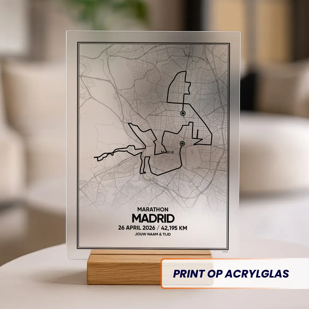 Madrid marathon 2026 acrylglas print