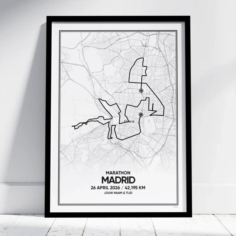 Madrid marathon 2026 poster