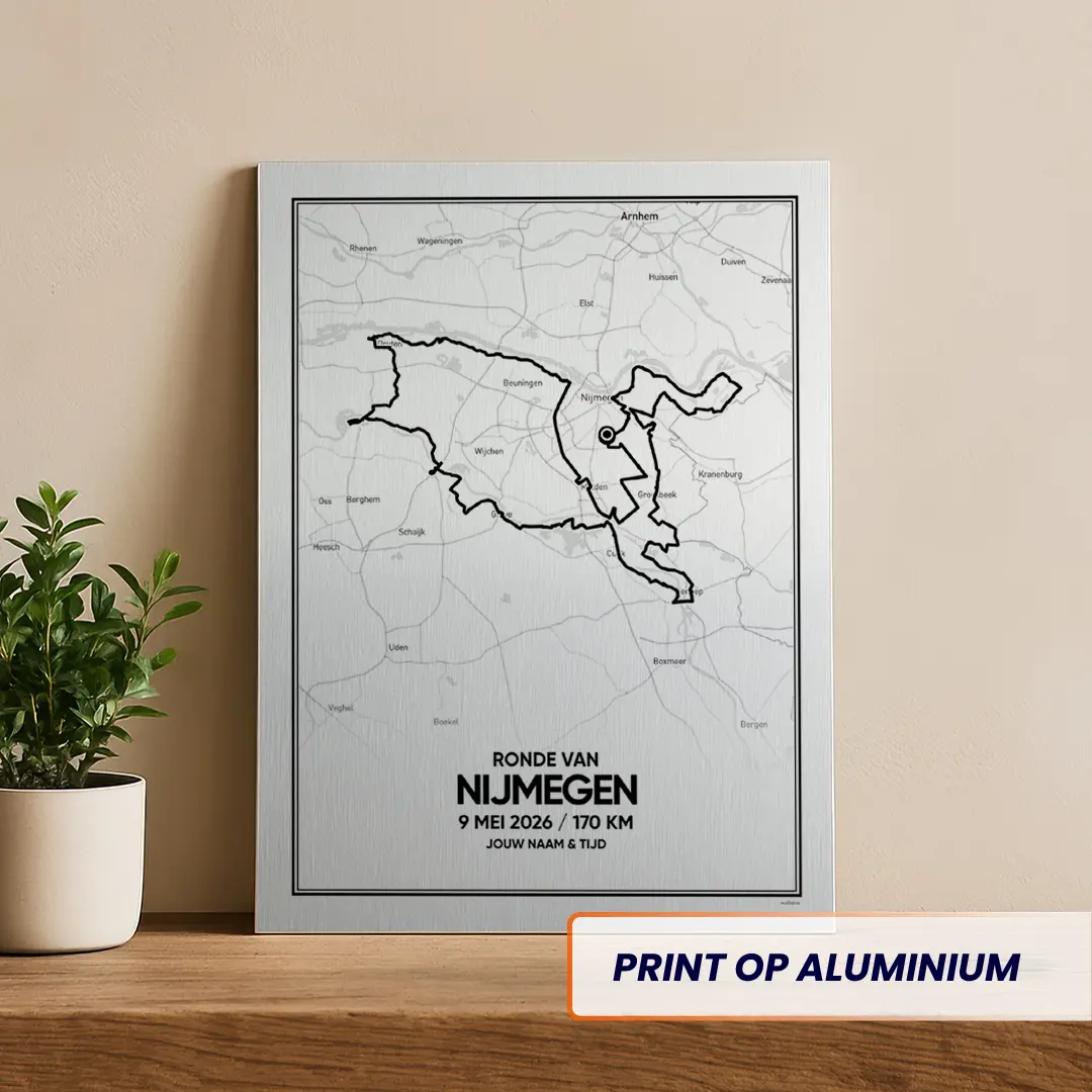 Ronde van Nijmegen 2026 aluminium print