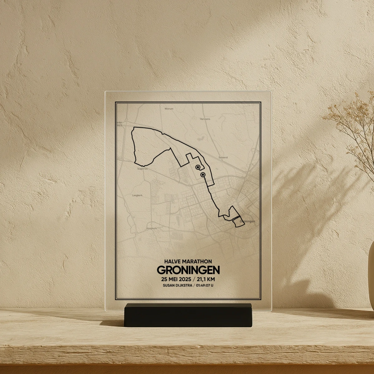 2025 Groningen halve marathon acryl