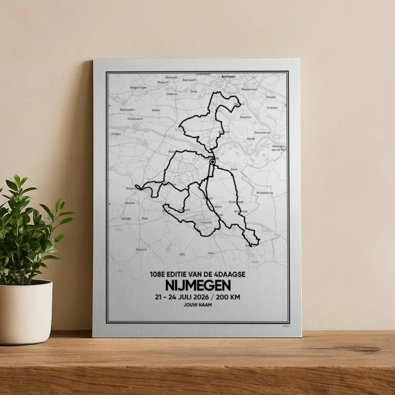 4daagse Nijmegen 2026 200 km aluminium print