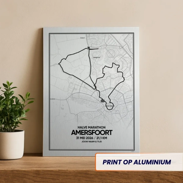 Amersfoort halve marathon 2026 aluminium print