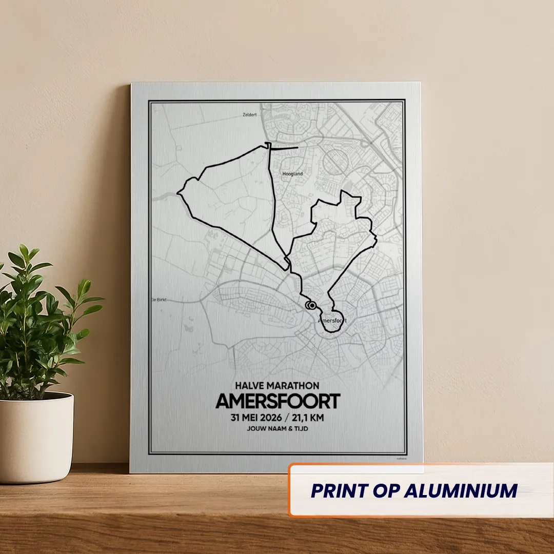 Amersfoort halve marathon 2026 aluminium print