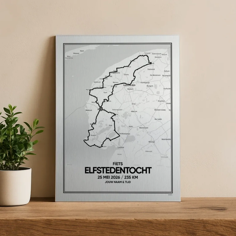 Fiets Elfstedentocht 2026 aluminium