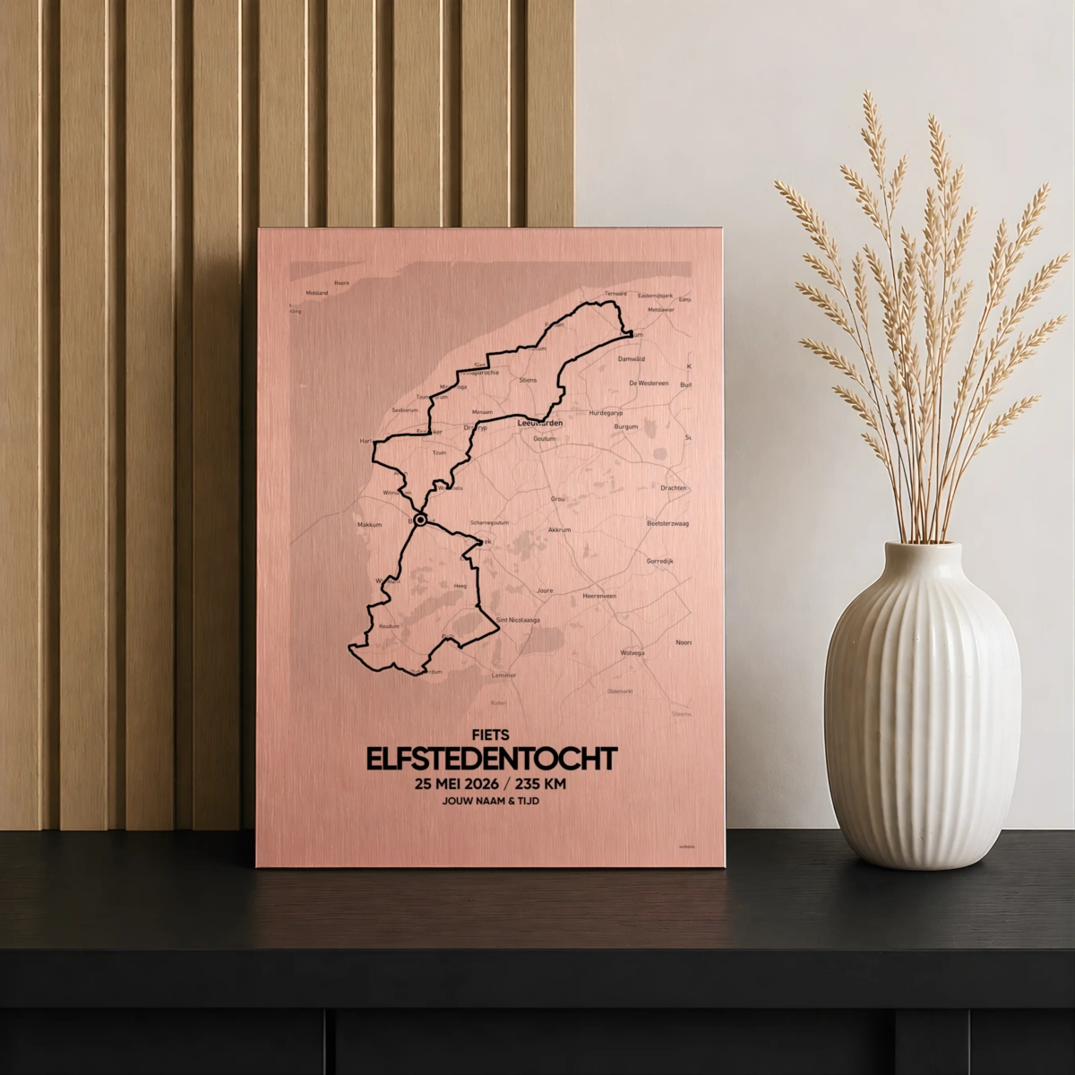 Fiets Elfstedentocht 2026 aluminium rose