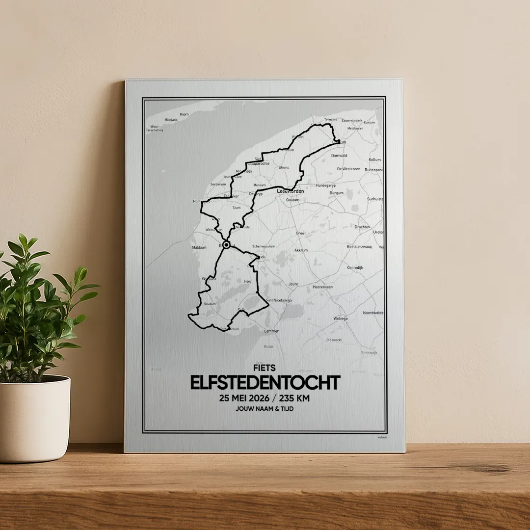 Fiets Elfstedentocht 2026 aluminium
