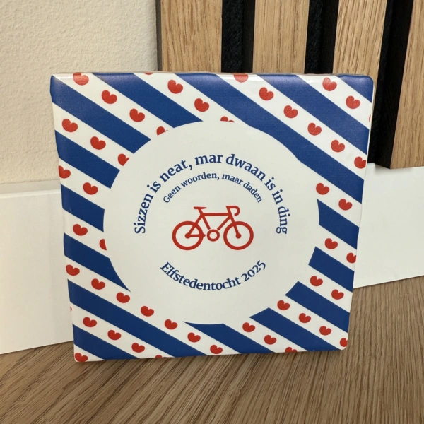 Fiets Elfstedentocht 2025 Tegeltje