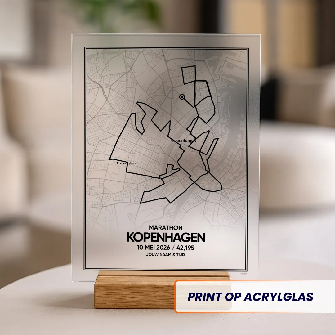 Kopenhagen marathon 2026 acrylglas print
