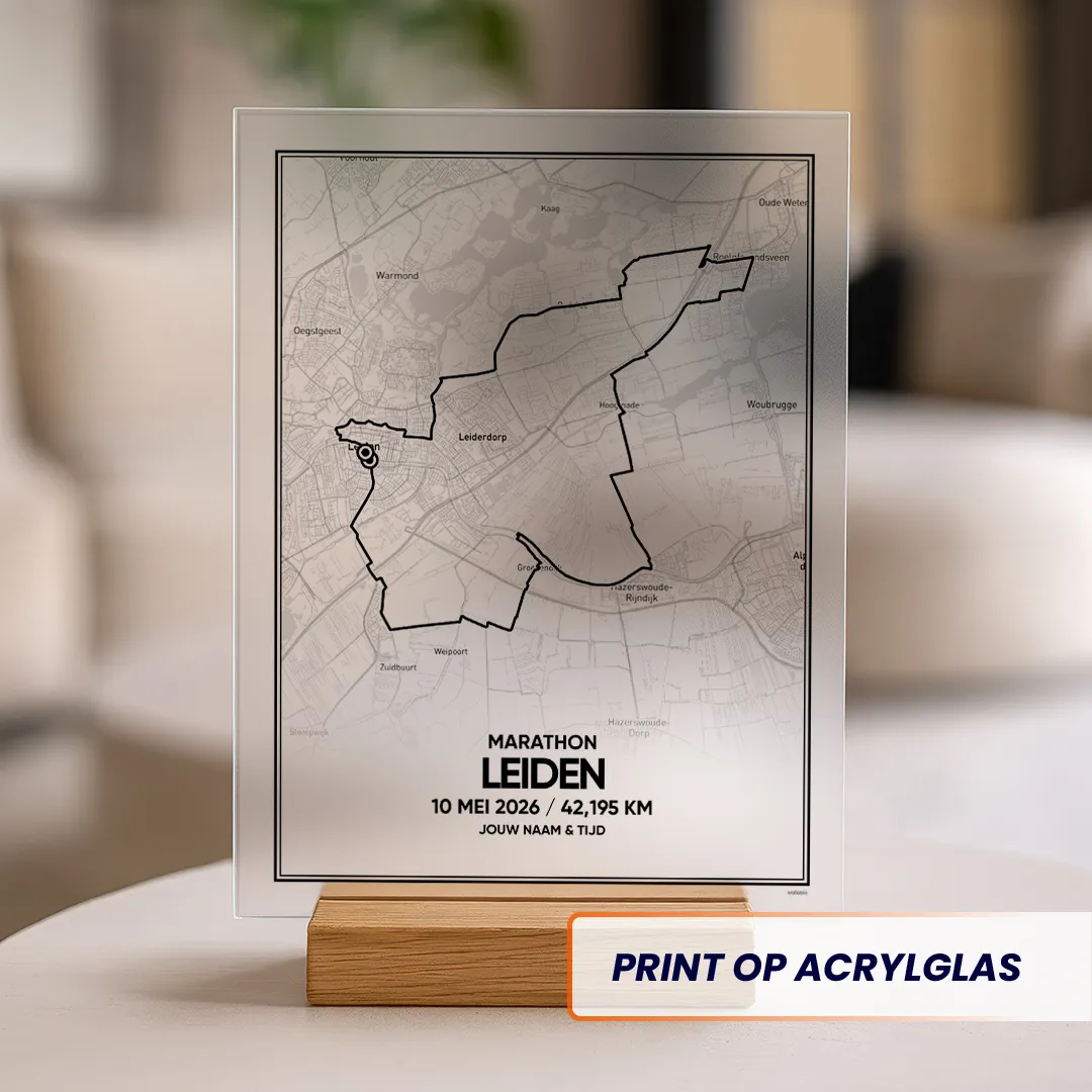 Leiden marathon 2026 acrylglas print