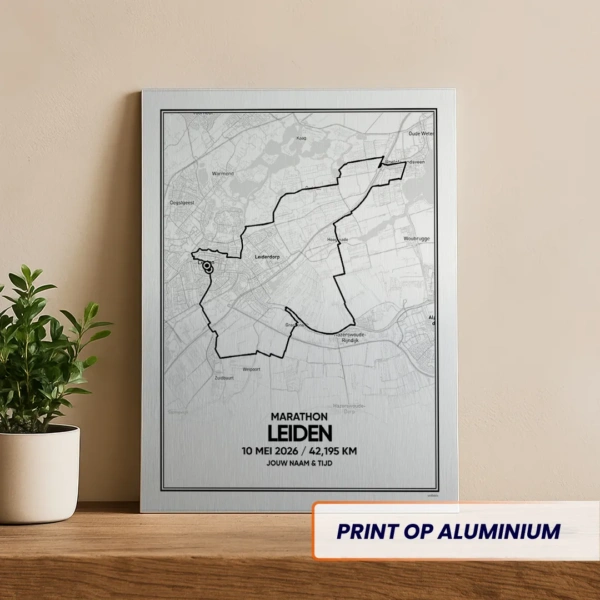 Leiden marathon 2026 aluminium print
