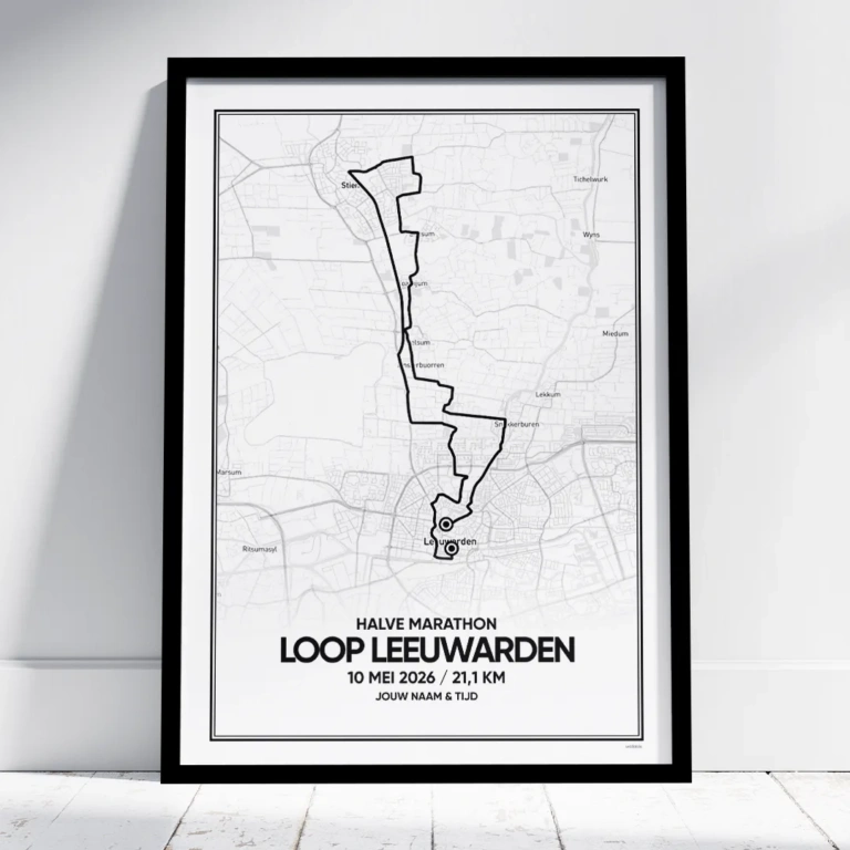 Loop Leeuwarden 2026 Halve marathon poster