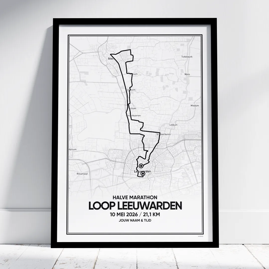 Loop Leeuwarden 2026 Halve marathon poster