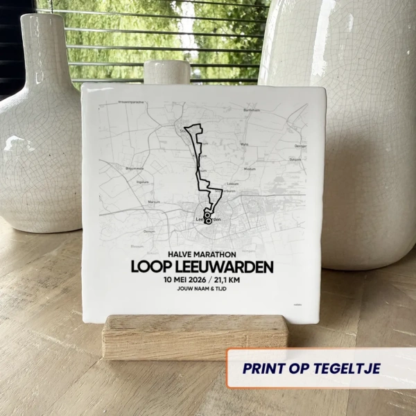 Loop Leeuwarden print (met naam en tijd) - alle afstanden - Image 4
