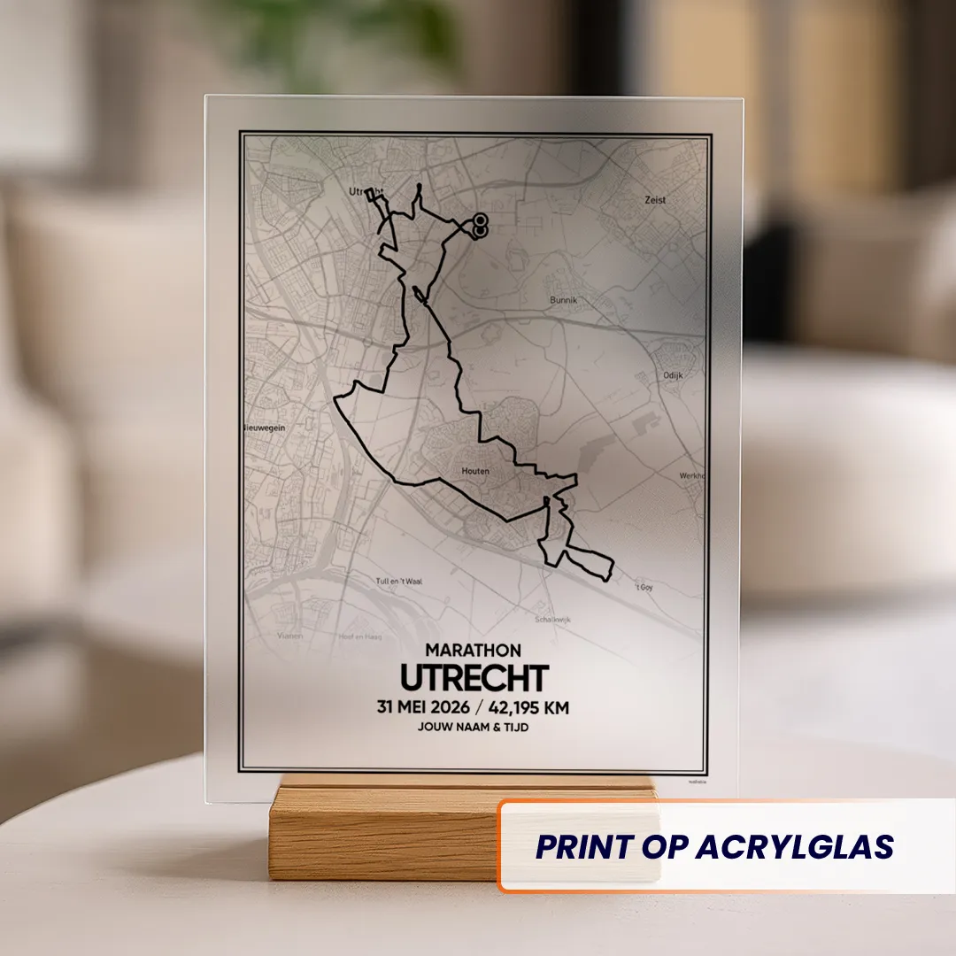 Utrecht marathon 2026 acrylglas print