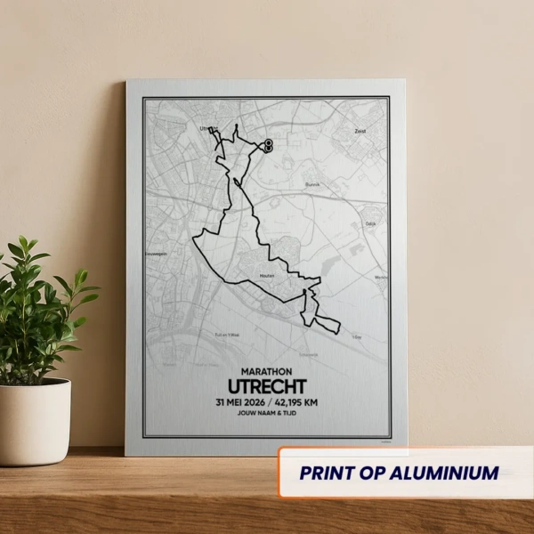 Utrecht marathon 2026 aluminium print