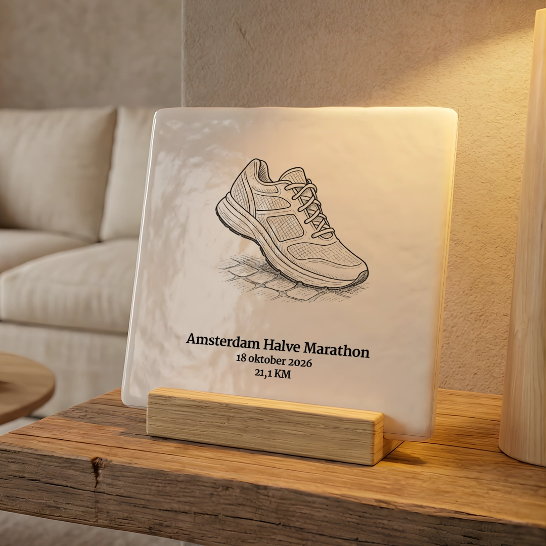 Amsterdam halve marathon tegeltje 2026