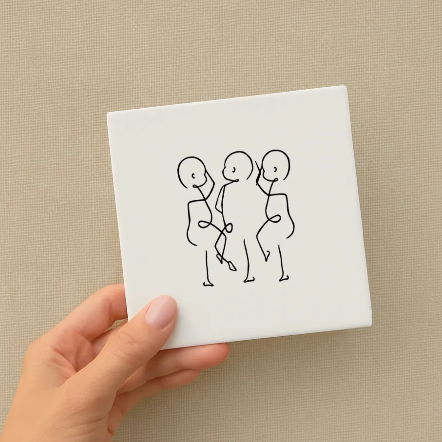 Geboorte Tegeltje drieling