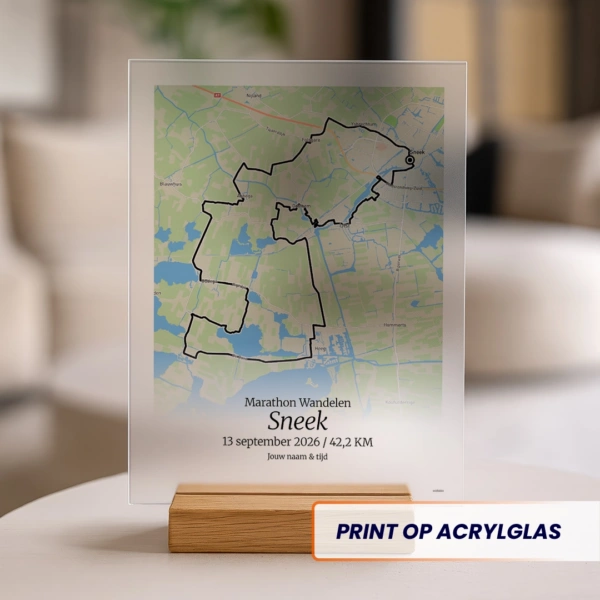 Marathon Sneek Wandelen 2026 acrylglas print