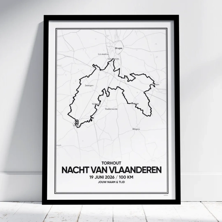 Nacht van Vlaanderen Wandelen 100 km 2026 poster