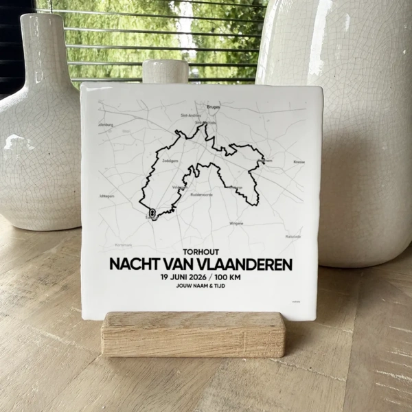 Nacht van Vlaanderen Wandelen tegeltje 100 km 2026