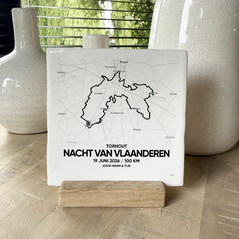Nacht van Vlaanderen Wandelen tegeltje 100 km 2026