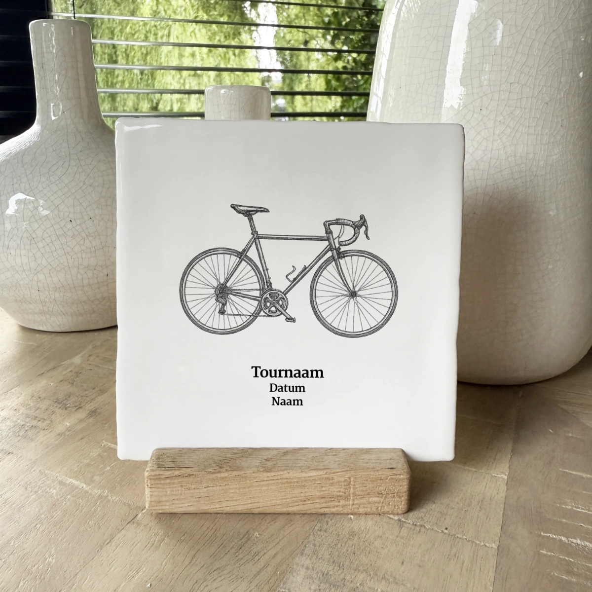 Tourtocht tegeltje met naam Tourtocht tegeltje met naam