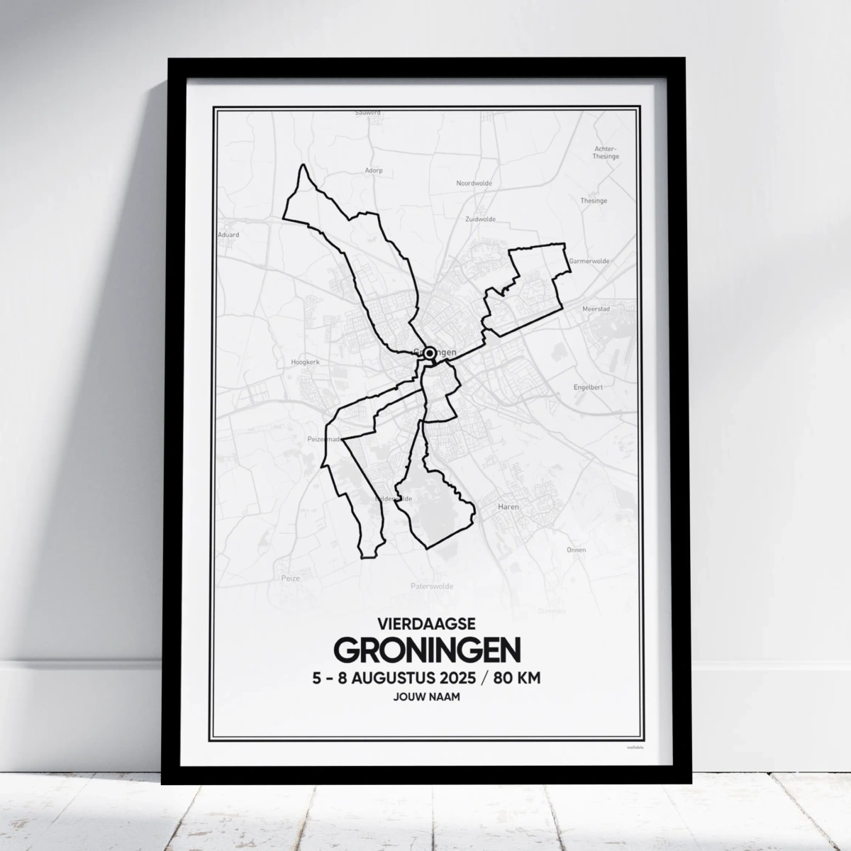 Groningse 4daagse print 2025 80KM