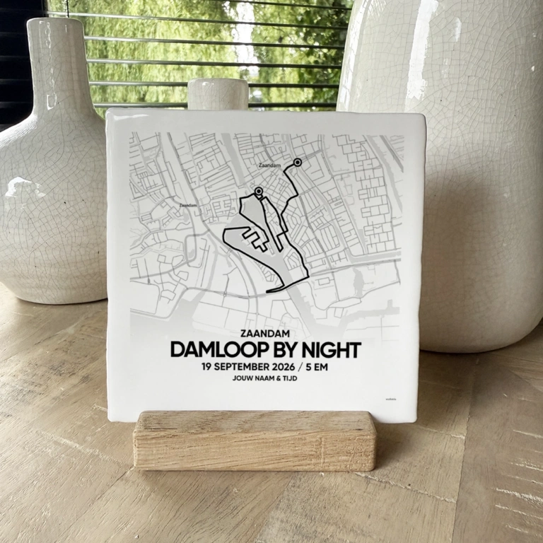 Damloop by Night route tegeltje 2026