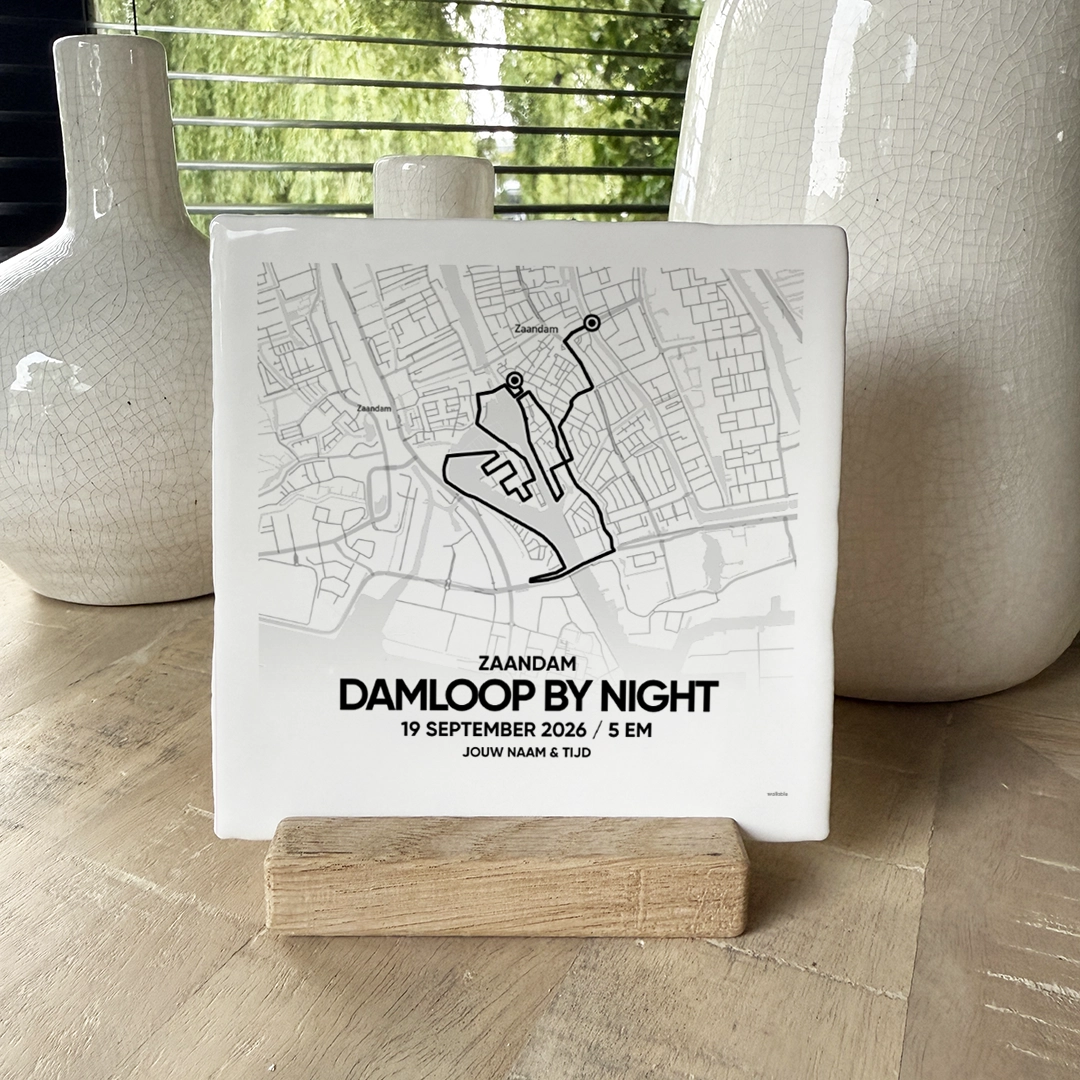 Damloop by Night route tegeltje 2026