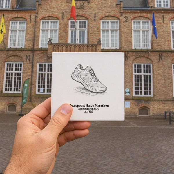 Nieuwpoort Halve marathon Tegeltje
