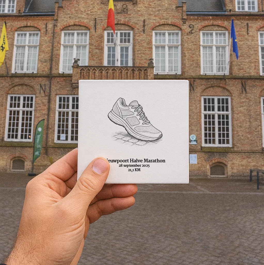 Nieuwpoort Halve marathon Tegeltje