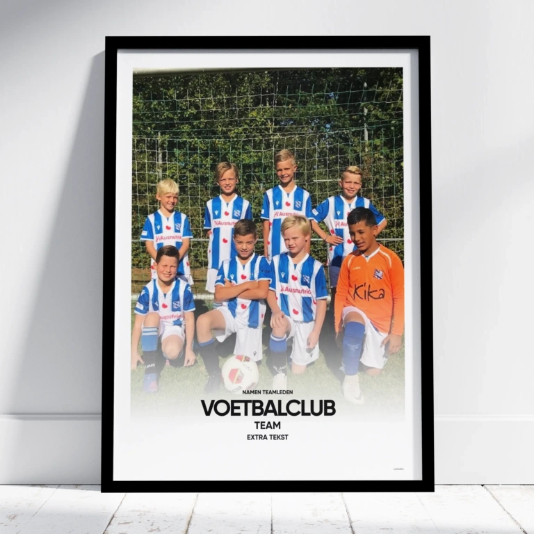 Voetbalteam aandenken