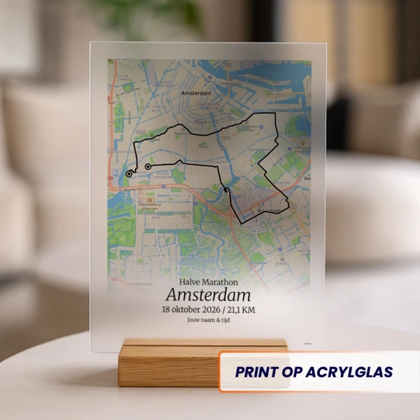 Amsterdam Halve Marathon 2026 acrylglas print