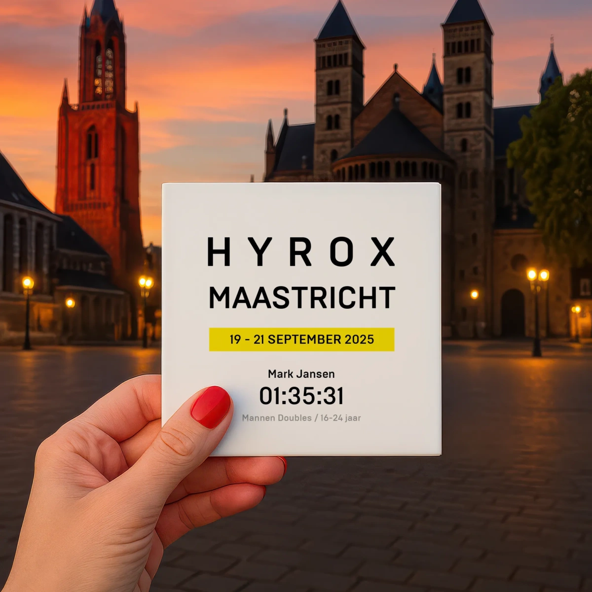 HYROX Tegeltje met naam