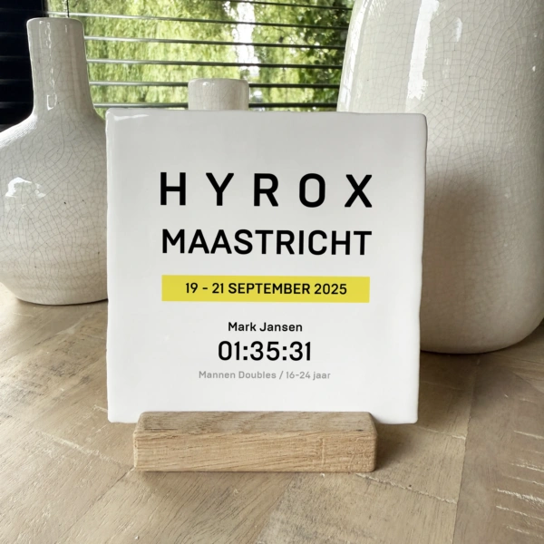 Hyrox tegeltje met naam