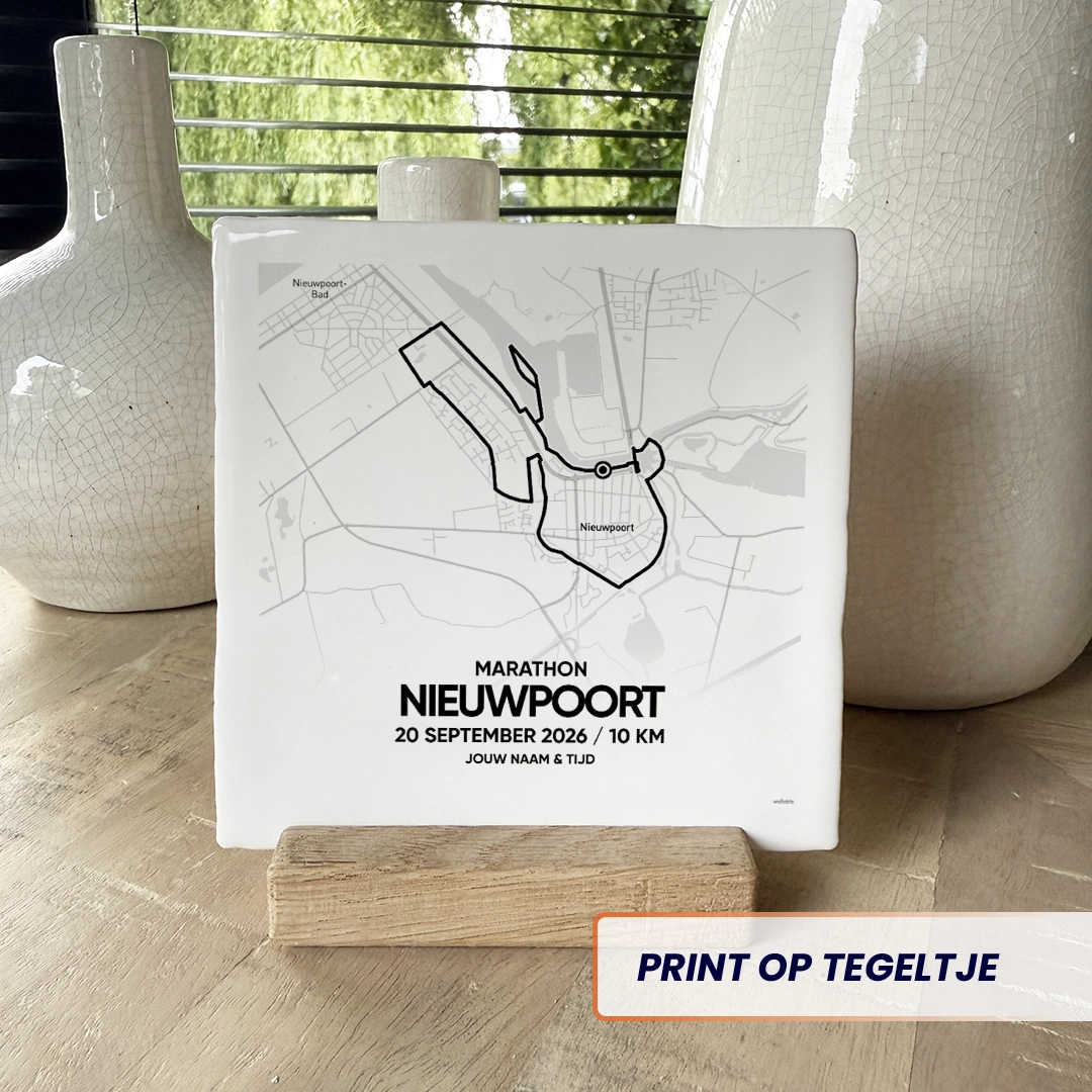 Nieuwpoort Marathon 10k tegeltje