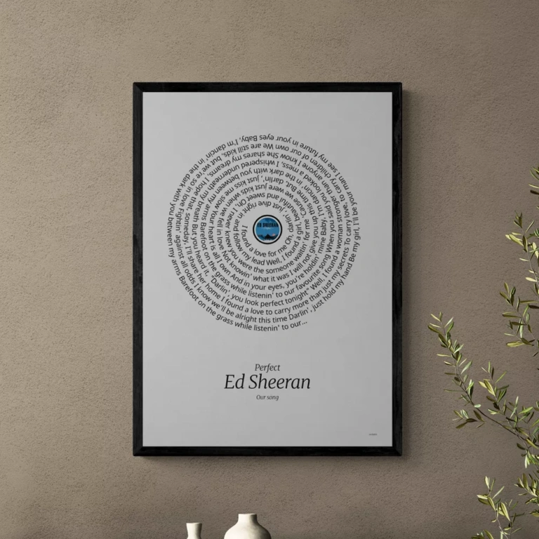 Songtekst poster van Ed Sheeran - Perfect