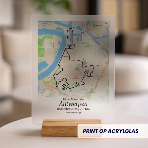 Antwerpen Halve Marathon 2026 acrylglas print