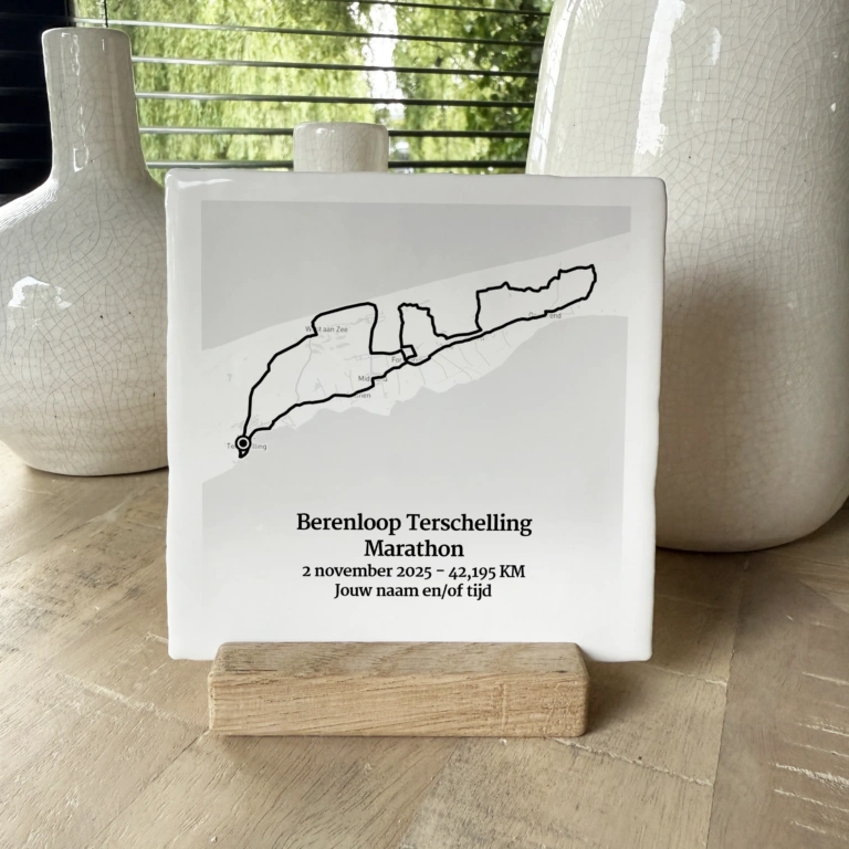 Berenloop Terschelling Marathon 2025 Route Tegeltje